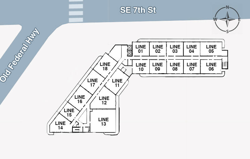 seven Park Residences – Floor Plans for Modern Living Floor plan layouts of Seven Park Residences in Hallandale-Hollywood, showcasing modern apartment designs and smart use of space.